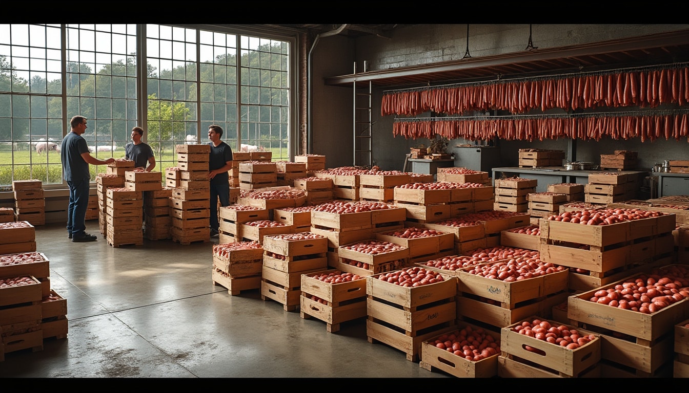 Grossiste saucisson sec pas cher : les circuits d&rsquo;approvisionnement
