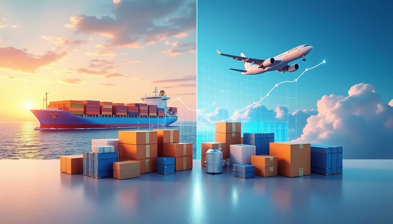 Fret maritime ou aérien : le vrai calcul du coût par article
